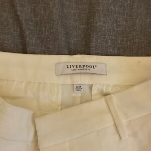 Liverpool Los Angeles Wide Leg Trousers in Cream